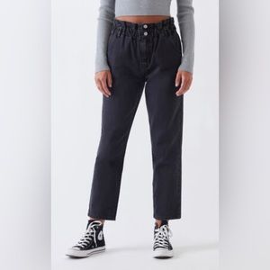 Pacsun black paperbag mom jeans
